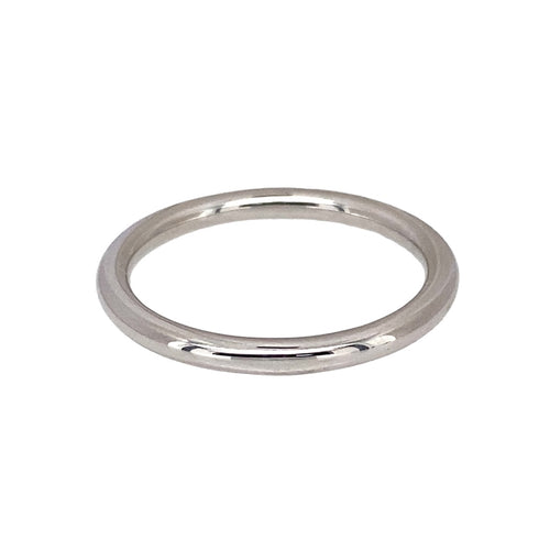 9ct White Gold 1.5mm Wedding Band Ring