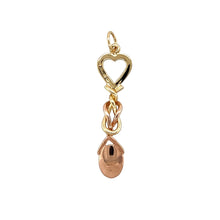 Load image into Gallery viewer, Preowned 9ct Yellow and Rose Gold Clogau Lovespoon Pendant with the weight 2 grams
