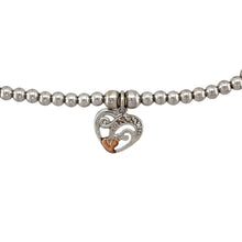 Load image into Gallery viewer, 925 Silver Clogau Tree of Life Heart 8&quot; Bracelet
