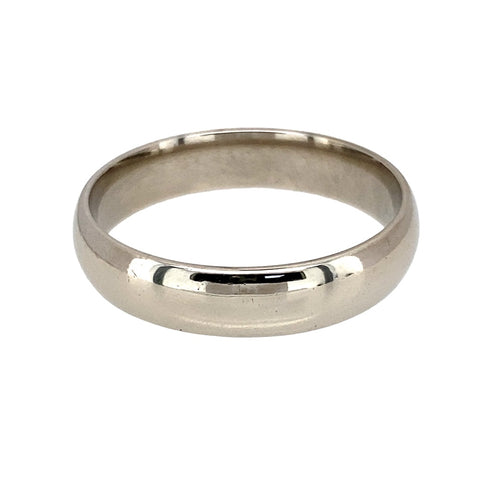 9ct White Gold 5mm Wedding Band Ring