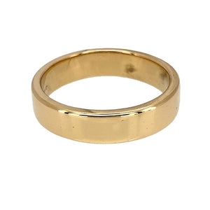 Preowned 18ct Yellow Gold Clogau Cariad 5mm Wedding Band Ring in size R with the weight 7.60 grams