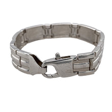 Load image into Gallery viewer, Preowned 925 Silver 7.5&quot; Bracelet with the weight 44.70 grams and link width 13mm
