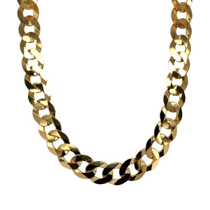 New 9ct Gold 22" Curb Chain 27 grams