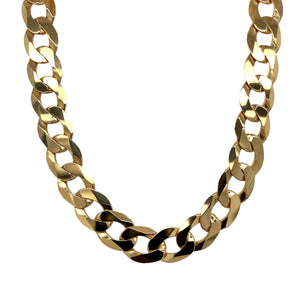 New 9ct Gold 24" Curb Chain 36 grams