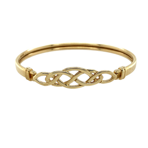 9ct Gold Celtic Knot Bangle