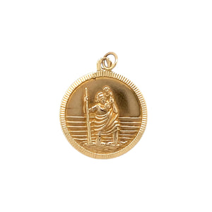 9ct Gold St Christopher Pendant