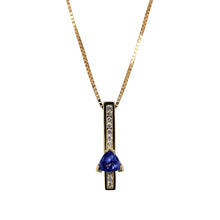 Load image into Gallery viewer, 18ct Gold Diamond &amp; Tanzanite Set 17&quot; Necklace
