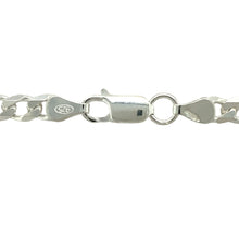 Load image into Gallery viewer, New 925 Silver 22&quot; Curb Chain with the weight 28.40 grams and link width approximately 5mm
