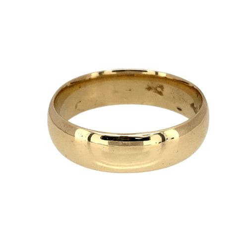 9ct Gold 6mm Wedding Band Ring