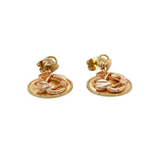 Load image into Gallery viewer, Preowned 9ct Yellow and Rose Gold Clogau Round Tree of Life Drop Earrings with the weight 7.30 grams. The earring backs are not Clogau
