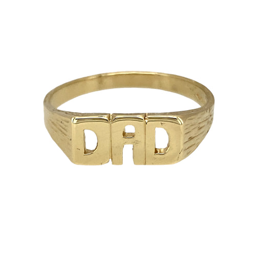 9ct Gold Dad Ring