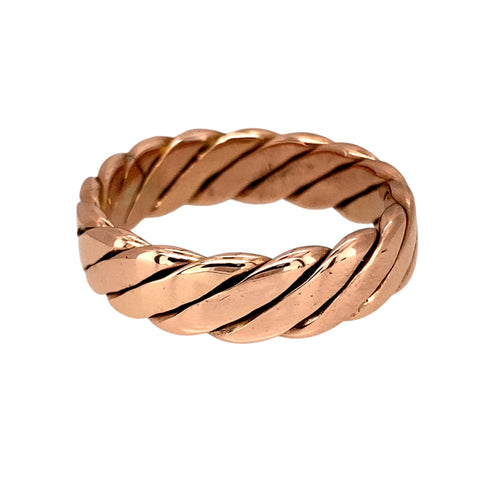 9ct Gold Clogau Twisted Plaited Band Ring