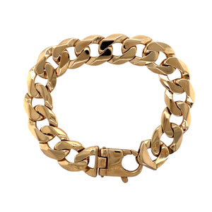 9ct Gold 9" Curb Bracelet