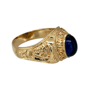 New 9ct Gold & Blue Stone Graduation Ring