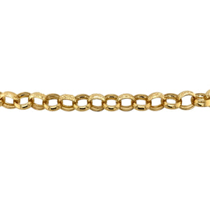 New 9ct Solid Gold 28" Patterned Belcher Chain 78 grams