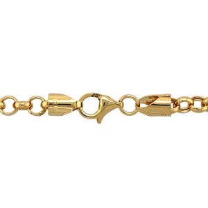 New 9ct Yellow Gold 20" Hollow Belcher Chain with the weight 12.90 grams and link width 5mm