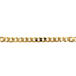 New 9ct Solid Gold 24" Curb Chain 44 grams