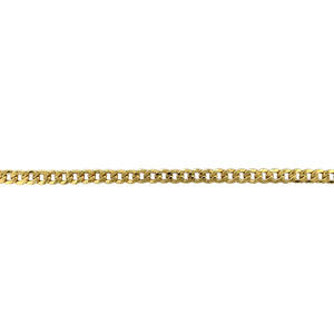 New 9ct Gold 22" Hollow Curb Chain