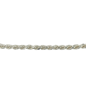 New 925 Silver 24" Solid Rope Chain 97 grams