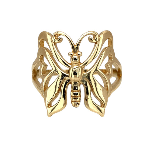 New 9ct Gold Butterfly Ring