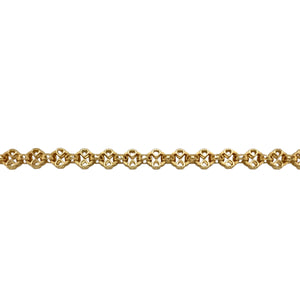 New 9ct Gold 7.5" Heart Link Bracelet