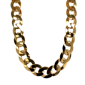 New 9ct Solid Gold 22" Curb Chain