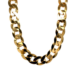 New 9ct Solid Gold 26" Curb Chain 66 grams