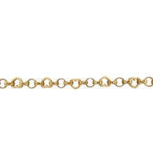 Load image into Gallery viewer, New 9ct Gold 7.75&quot; Heart Link Bracelet
