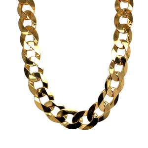 New 9ct Solid Gold 28" Curb Chain 70 grams