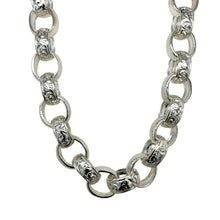 Load image into Gallery viewer, New 925 Silver 26&quot; Solid Patterned Belcher Chain 97 grams
