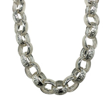 Load image into Gallery viewer, New 925 Silver 26&quot; Solid Patterned Belcher Chain 100 grams
