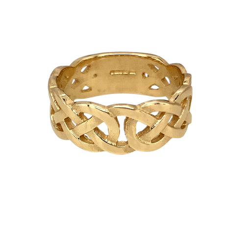 9ct Gold Celtic Knot Band Ring