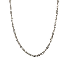 Load image into Gallery viewer, 9ct White Gold 15&quot; Singapore Chain
