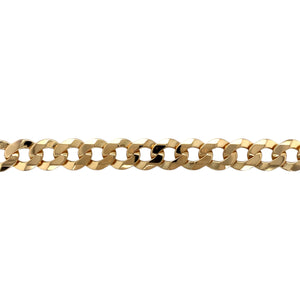 9ct Gold 9" Curb Bracelet