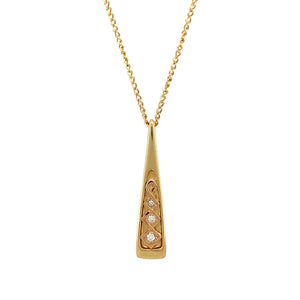 18ct Gold & Diamond Set Clogau Celtic Criss Cross 18" Necklace