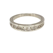 Load image into Gallery viewer, 9ct White Gold &amp; Diamond Set Band Ring
