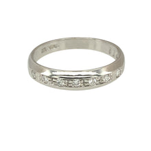 Load image into Gallery viewer, 9ct White Gold &amp; Diamond Set Band Ring
