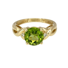 Load image into Gallery viewer, 9ct Gold Diamond &amp; Peridot Set Ring
