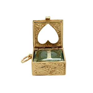 9ct Gold Vintage £1 Note Case Charm