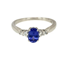 Load image into Gallery viewer, 18ct White Gold Diamond &amp; Tanzanite Set Ring
