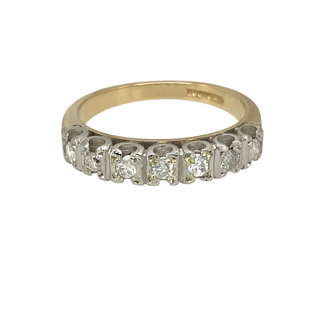 9ct Gold & Diamond Set Band Ring