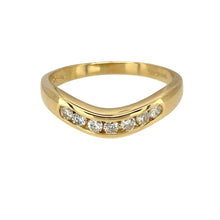 Load image into Gallery viewer, 18ct Gold &amp; Diamond Set Wishbone Ring
