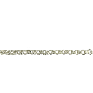 New 925 Silver 7.5" Patterned Belcher Bracelet