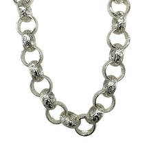 Load image into Gallery viewer, New 925 Silver 20&quot; Patterned Belcher Chain 61 grams
