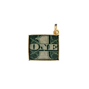 9ct Gold £1 Note Charm