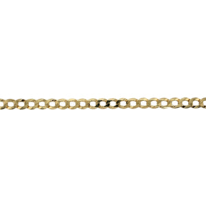 9ct Gold 9" Curb Bracelet