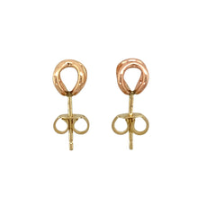 Load image into Gallery viewer, 9ct Welsh Gold Curved Stud Earrings
