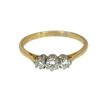 Load image into Gallery viewer, 9ct Gold &amp; Diamond Set Trilogy Ring
