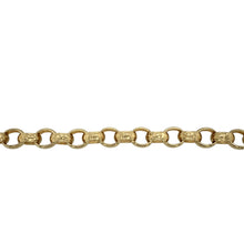 Load image into Gallery viewer, 9ct Gold 9.5&quot; Patterned Belcher Bracelet
