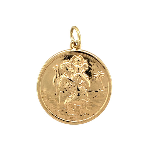 9ct Gold St Christopher Pendant